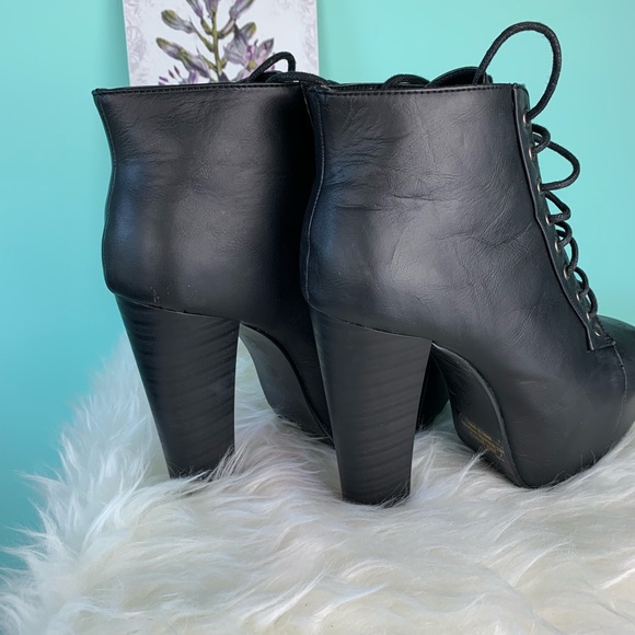 Herstyle black platform booties - Picture 4 of 8
